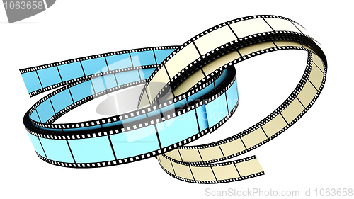 Image of Two 3d blank films ring