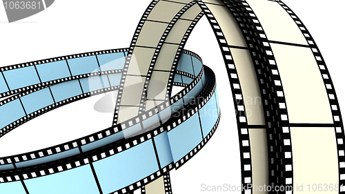 Image of Two 3d blank films ring