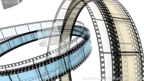 Image of Two 3d blank films ring