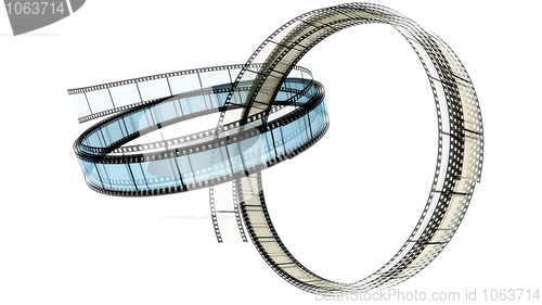 Image of Two 3d blank films ring