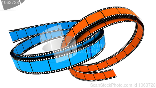 Image of Two 3d blank films ring