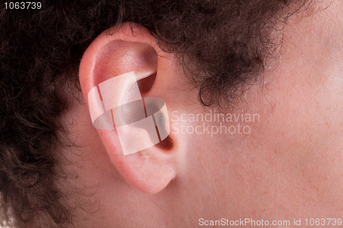 Image of ear of a boy