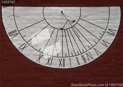 Image of Sun dial at the Novodevichy convent.