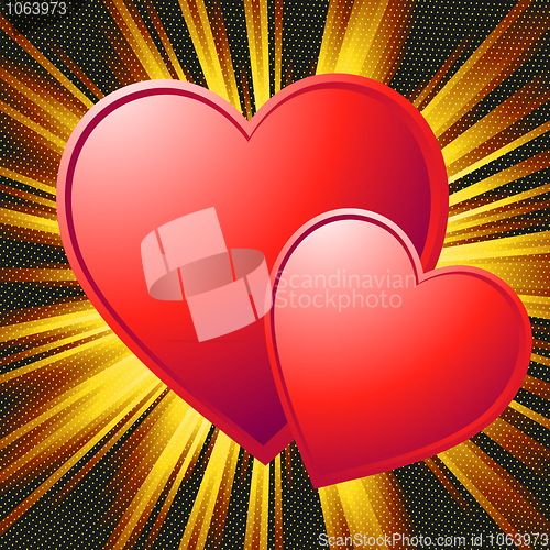 Image of Two hearts Valentine