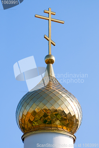 Image of Church dome with a cross