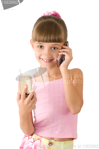 Image of The girl in a pink blouse
