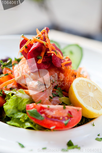Image of Delicious smoked salmon salad