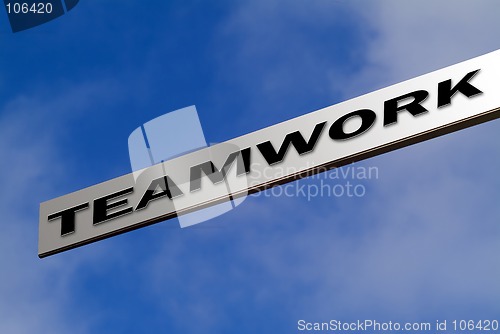 Image of Teamwork sign