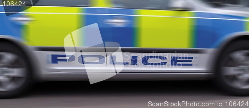 Image of Motion blur police vehicle