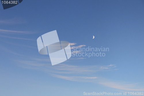 Image of New Moon and sky