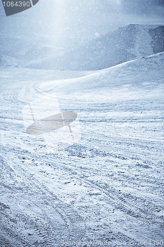 Image of Snowfall in the mountains