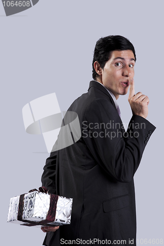 Image of Businessman gift surprise