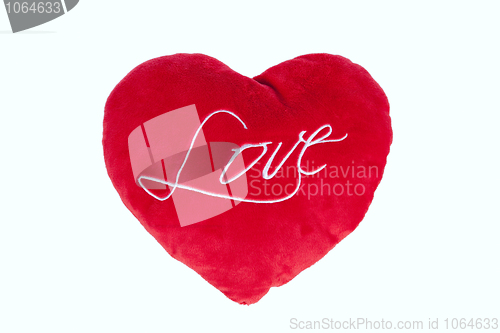 Image of Red heart pillow