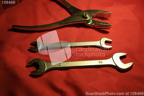 Image of holding Pliers & wrenches