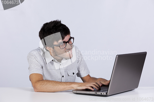 Image of Hacker stealing information