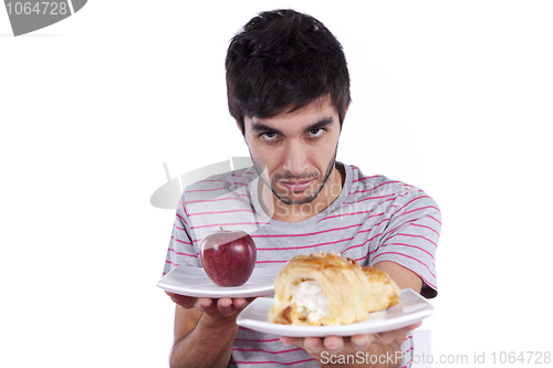 Image of young man food decision 