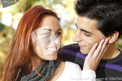 Image of Love and affection between a young couple