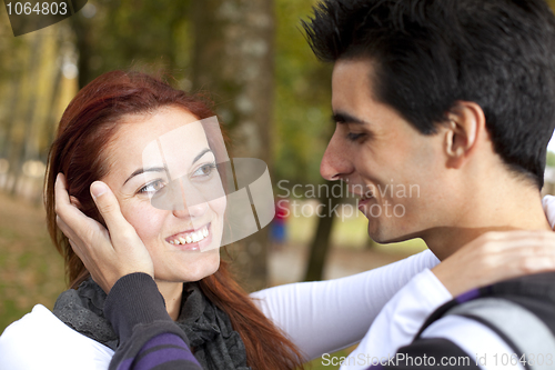 Image of Love and affection between a young couple