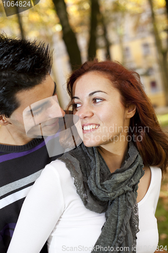 Image of Love and affection between a young couple