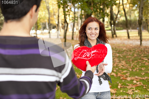 Image of Love and affection between a young couple