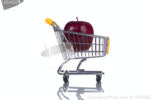 Image of Apple inside a shopping cart