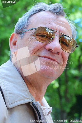 Image of senior man outdoor portrait