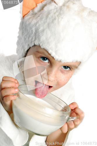 Image of drinking milk