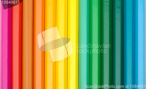 Image of Color crayons background