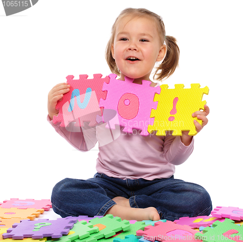 Image of Little girl put together 