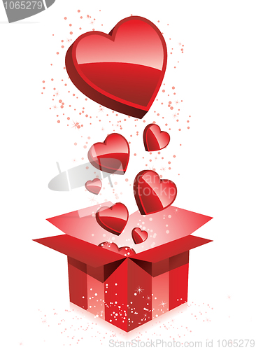Image of Happy Valentine's Day  Gift with Hearts