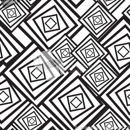 Image of Black-and-white abstract background with squares