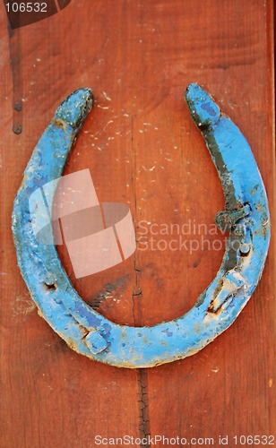 Image of Horseshoe on door