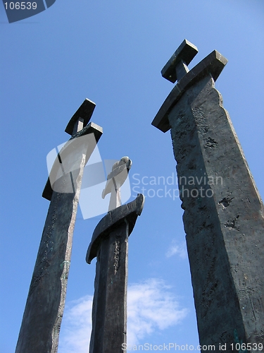 Image of Three swords at Hafrsfjord