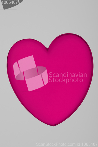 Image of Acrylic heart shape miniature