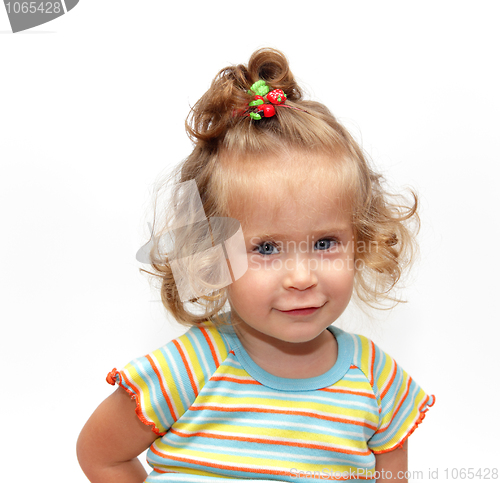 Image of cute simling girl portrait