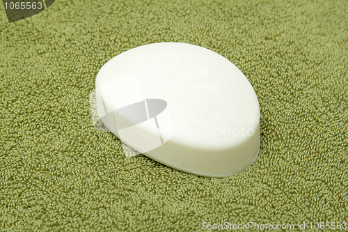 Image of Soap on towel