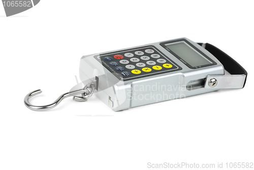 Image of Digital fishhook weigher with built-in calculator
