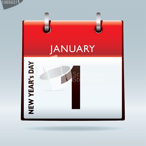 Image of New Year's Day calendar