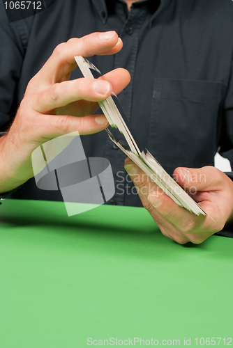 Image of Shuffling cards