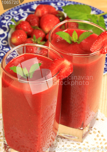 Image of strawberry smoothie