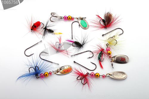 Image of Fishing lures and hooks