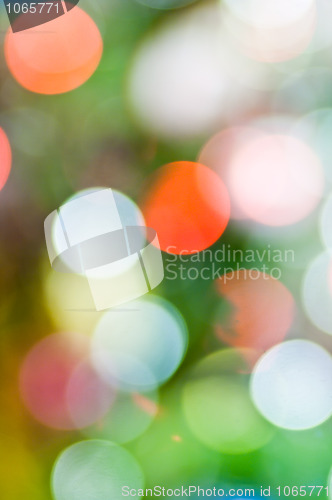 Image of bright glares of the light on black background 