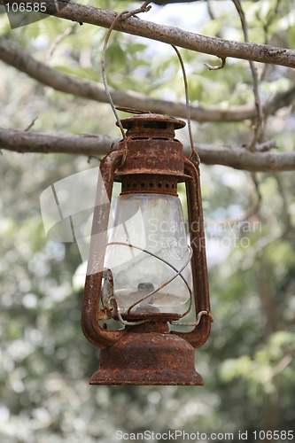 Image of Old rusty lantern