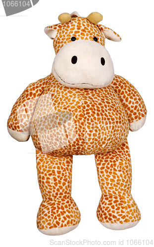 Image of Toy giraffe on a white background