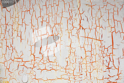 Image of The painted peeled old wall