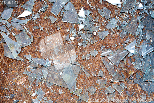 Image of The rusty old metal floor