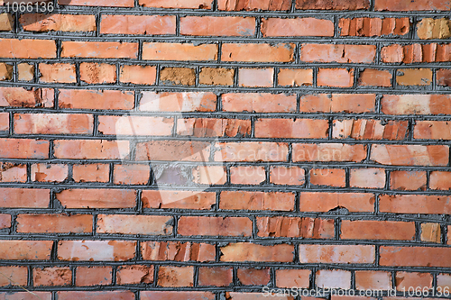 Image of Red old brick wall