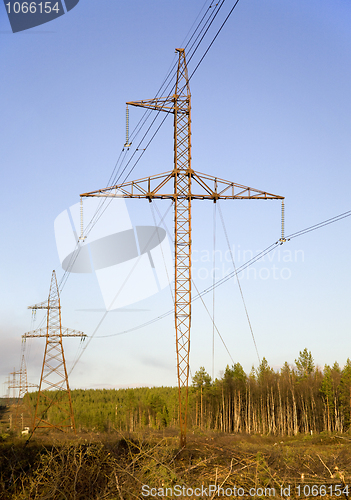 Image of High-voltage tower