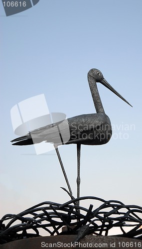 Image of metal bird