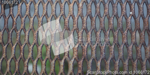Image of Metal old rusty lattice